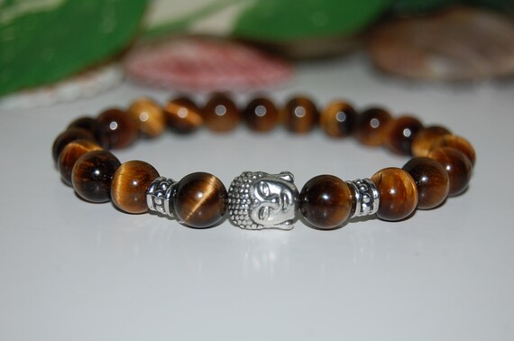 Bracciale In Occhio Di Tigre: Braccialetto Di Perline Di Cristallo - Foto 11