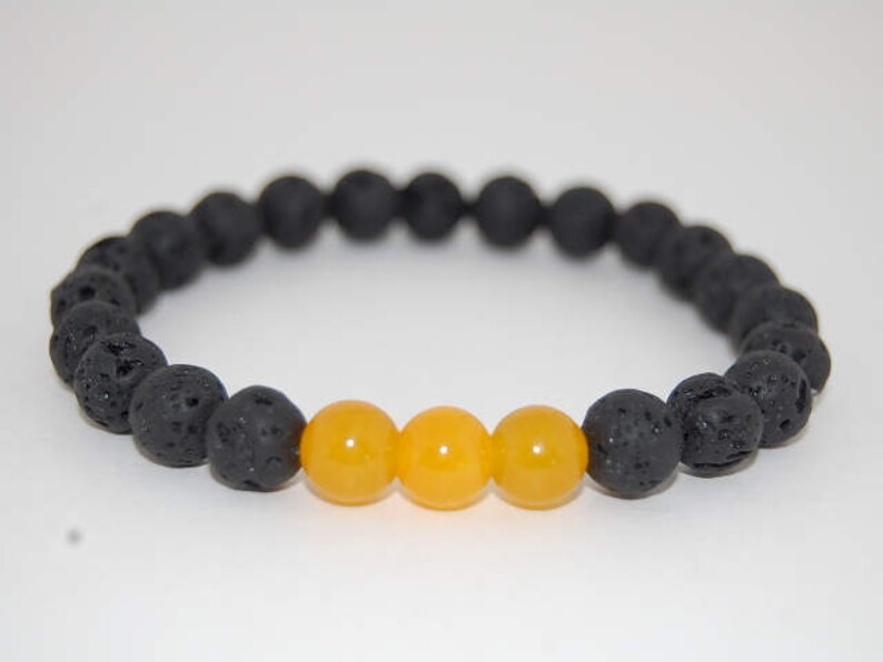 Lava Stone Bracelet,8mm Beads,Volcano Lava Stone Bracelet,Man,Woman,health,Relieve,Protection,Yoga,Stretch,Men,Women,Protection,Meditation image 4