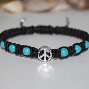 Peace Bracelet,Peace Sign Bracelet,Peace Charm Bracelet,Friendship Bracelet,Hippie Bracelet,Anti War Bracelet,Peace Symbol Bracelet,Gift