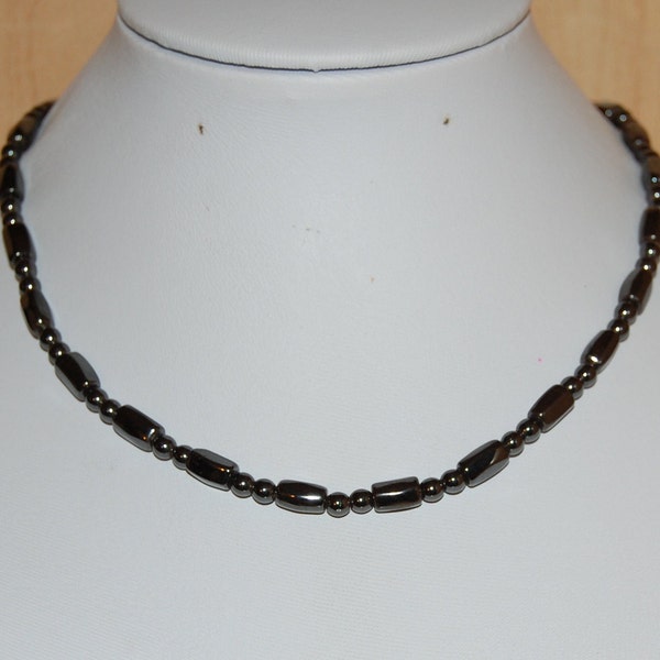 Collier magnétique,Collier en hématite,Collier de perles magnétiques,Homme,Femme,Collier sain,Guérison,Soulagement,Collier énergétique,Fermoir magnétique,Cadeau