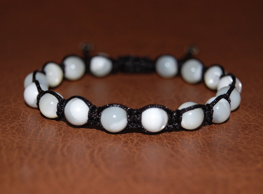 Shell Bracelet,seashell Beads Bracelet,8mm Shell,ocean Beach Bracelet ...