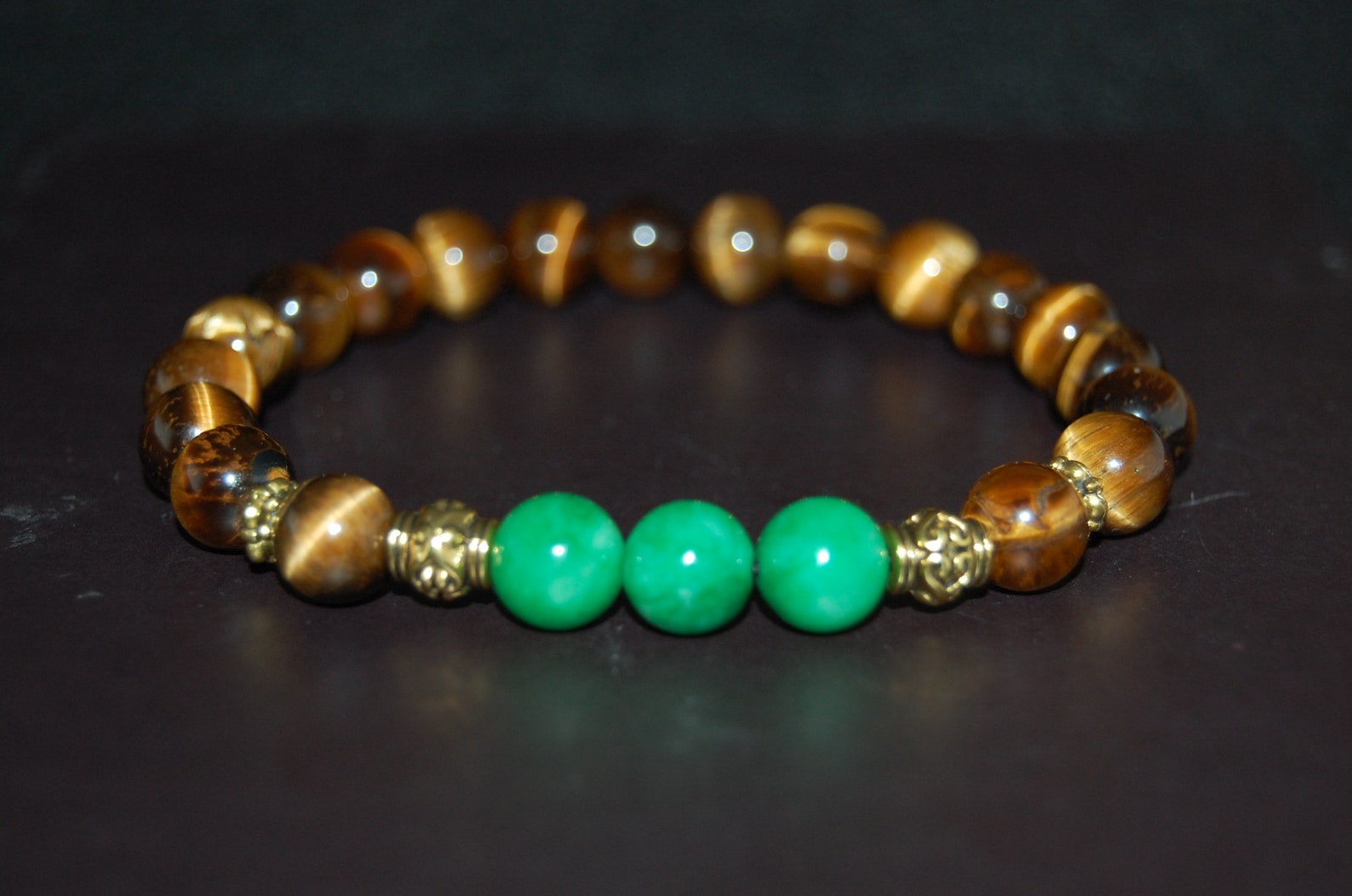 Jade and tiger's eye bracelet Clearance