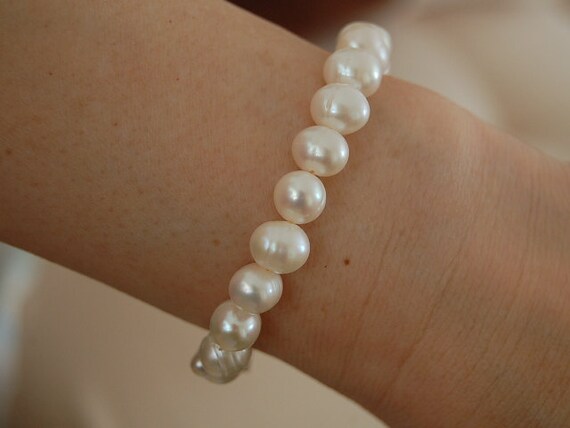 ブレスレット LESS IS MORE 8mm pearl bracelet Pearl Bracelet,natural Fresh Water Pearl 8mm Beads Bracelet