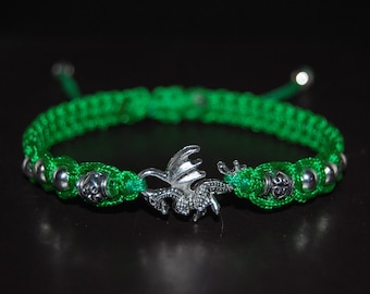 Dragon Bracelet,Welsh Dragon Bracelet,Macrame Bracelet,Dragon Gifts,Man,Woman,Welsh Bracelet,Dragon Jewelry,Good Luck Bracelet,Gift