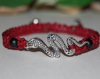 Cobra Bracelet,Cobra Jewelry,Cobra String Bracelet,Snake Bracelet,Men,Women,Drawstring Bracelet,Cobra,Gift