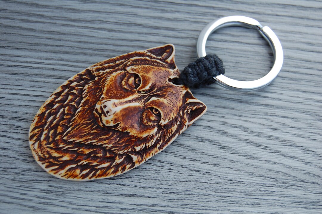Wolf Keychain,wolf Keyring,car,bag,purse,spirituality