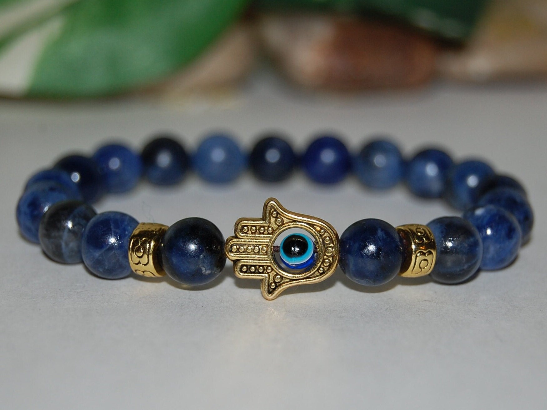 Crystal Bracelet | Buy Online Lapis Lazuli Oval Faceted Bracelet -  Shubhanjali