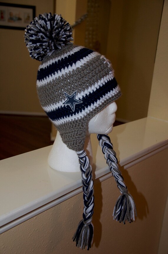Dallas Cowboys Crochet Beanie Etsy
