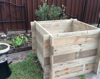 Adjustable height Garden bed Box - woodworking plans