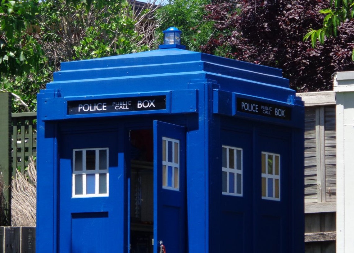 London Police Box Woodworking Plans PDF Downloadable File Etsy