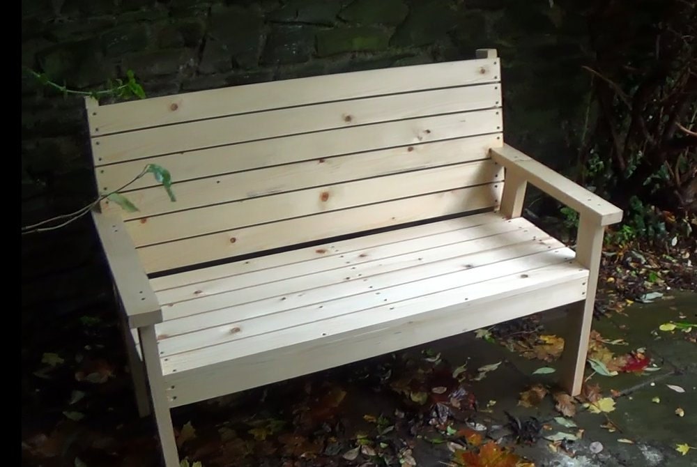 An Easy to Make Bench Seat PDF Downloadable File Etsy