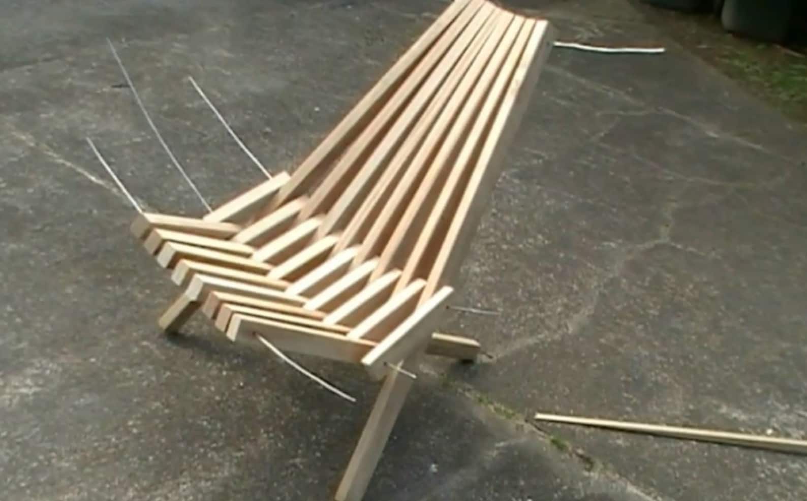Folding stick chair PDF downloadable file Etsy