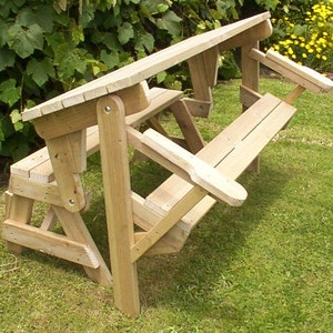 1 piece folding picnic table woodworking plans image 3