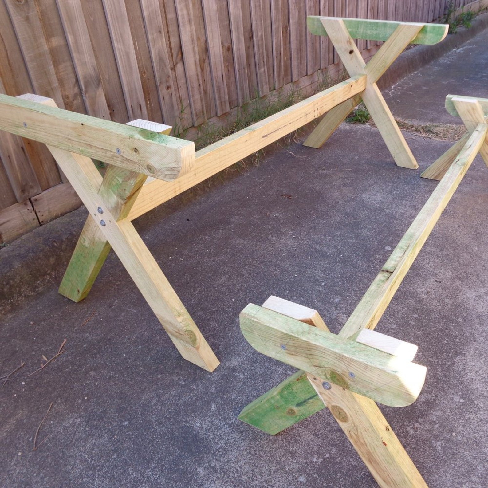 Metric version Xleg picnic table and bench woodworking Etsy