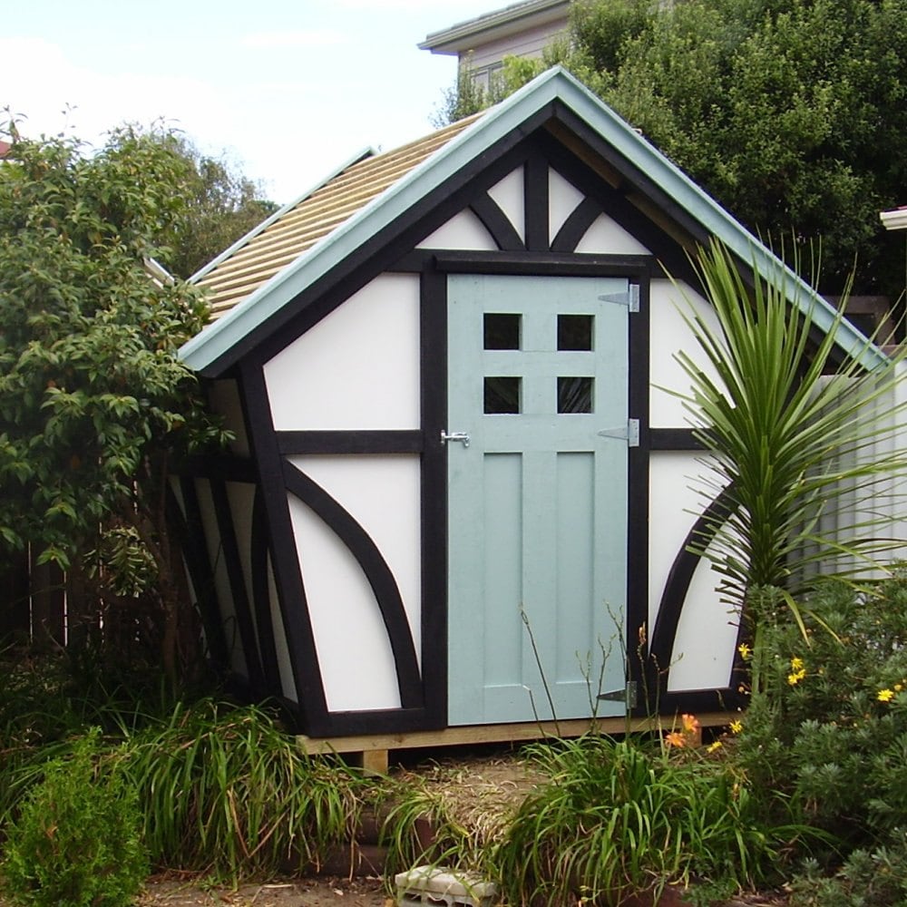 DIY Tudor-style 8x7 shed woodworking plans | Etsy