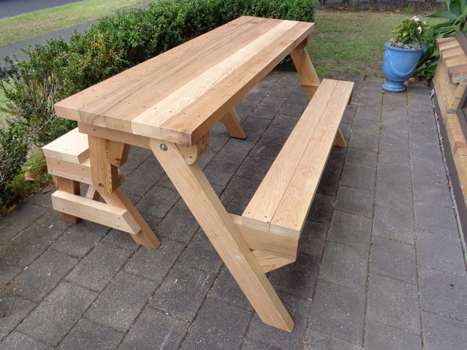One Piece Folding Bench and Picnic Table Plans Downloadable Etsy Canada