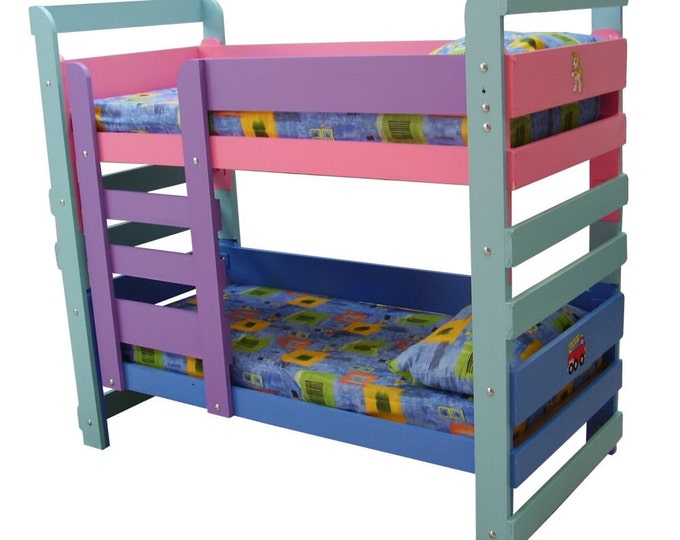 Toddler Bunk Bed Do It Yourself DIY Plans fits a Crib Size Mattress Etsy