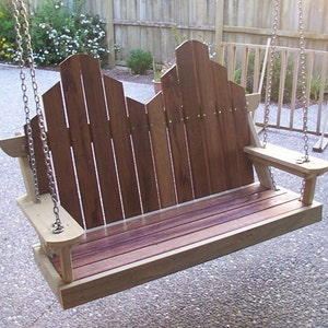 Plans for bench swing - PDF downloadable file