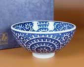 Arita-ware Porcelain Rice bowl by Gen-emon kiln, Sometsuke Blue White Octopus Arabesque Pattern Soup bowl, Nippon2You