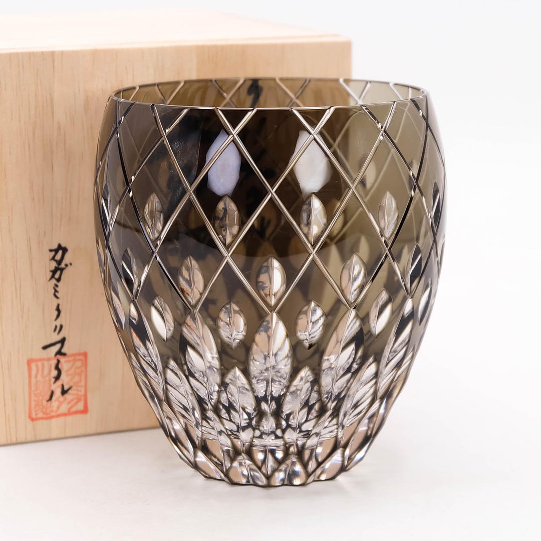 Kagami Edo Kiriko Whisky Rocks Glass 300ml by Hideaki Shinozaki ...