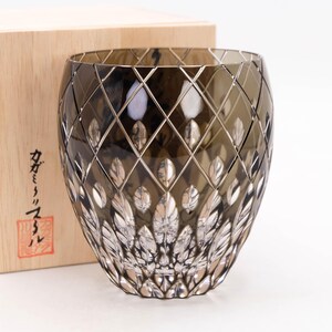 Kagami Edo Kiriko Whisky Rocks Glass 300ml by Hideaki Shinozaki