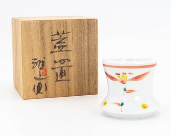 ヴィンテージ楽焼蓋置：緑釉の日本製陶器蓋置き - Etsy 日本