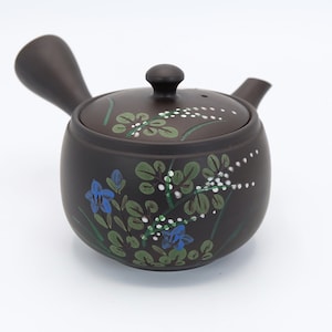 Kyusu Teapot 350ml Bellflower Design Tokoname ware, Nippon2You