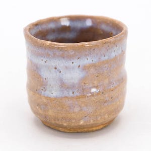 Japanese Sake cup Crackle glaze Hagi ware Guinomi Ochoko