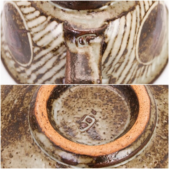 Japanese Cup and Saucer Mashiko Ware by Tatsuzo Shimaoka Jomon