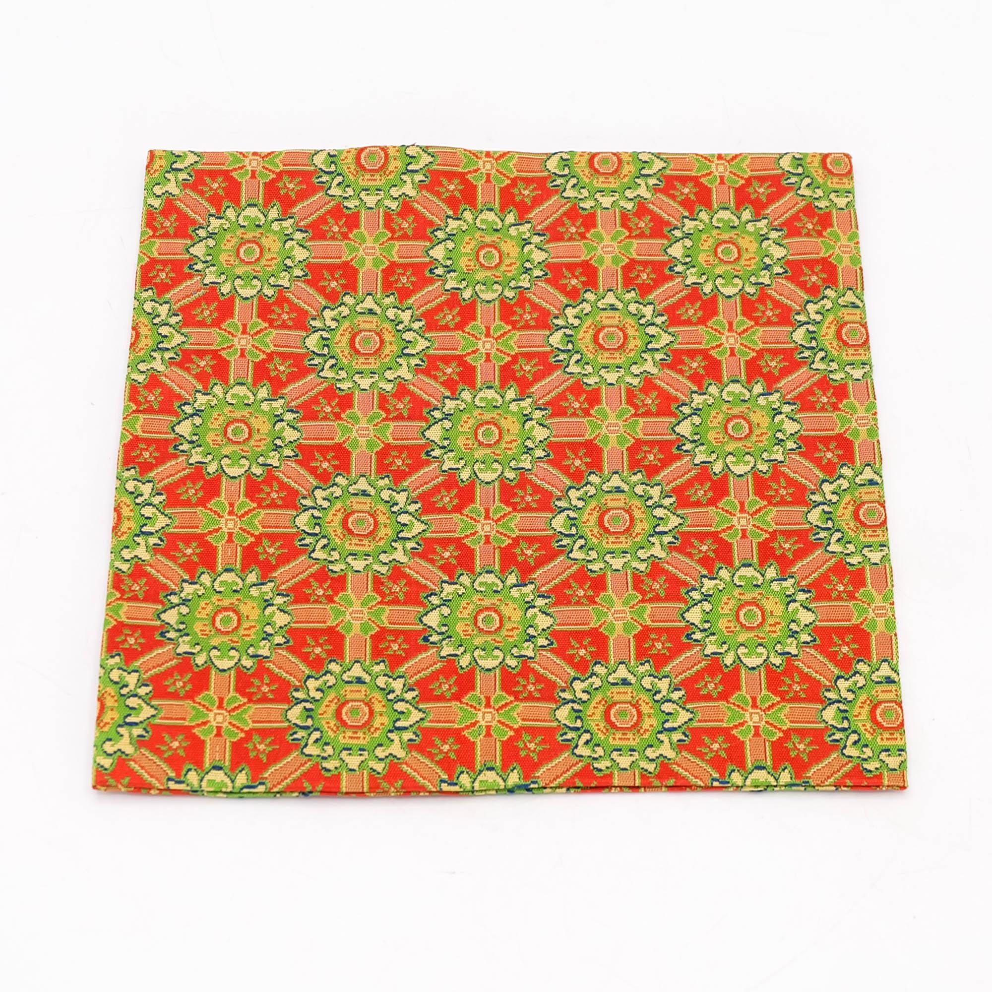 Kobukusa Silk Cloth by Tatsumura Art Textiles Red Brocade Chanoyu