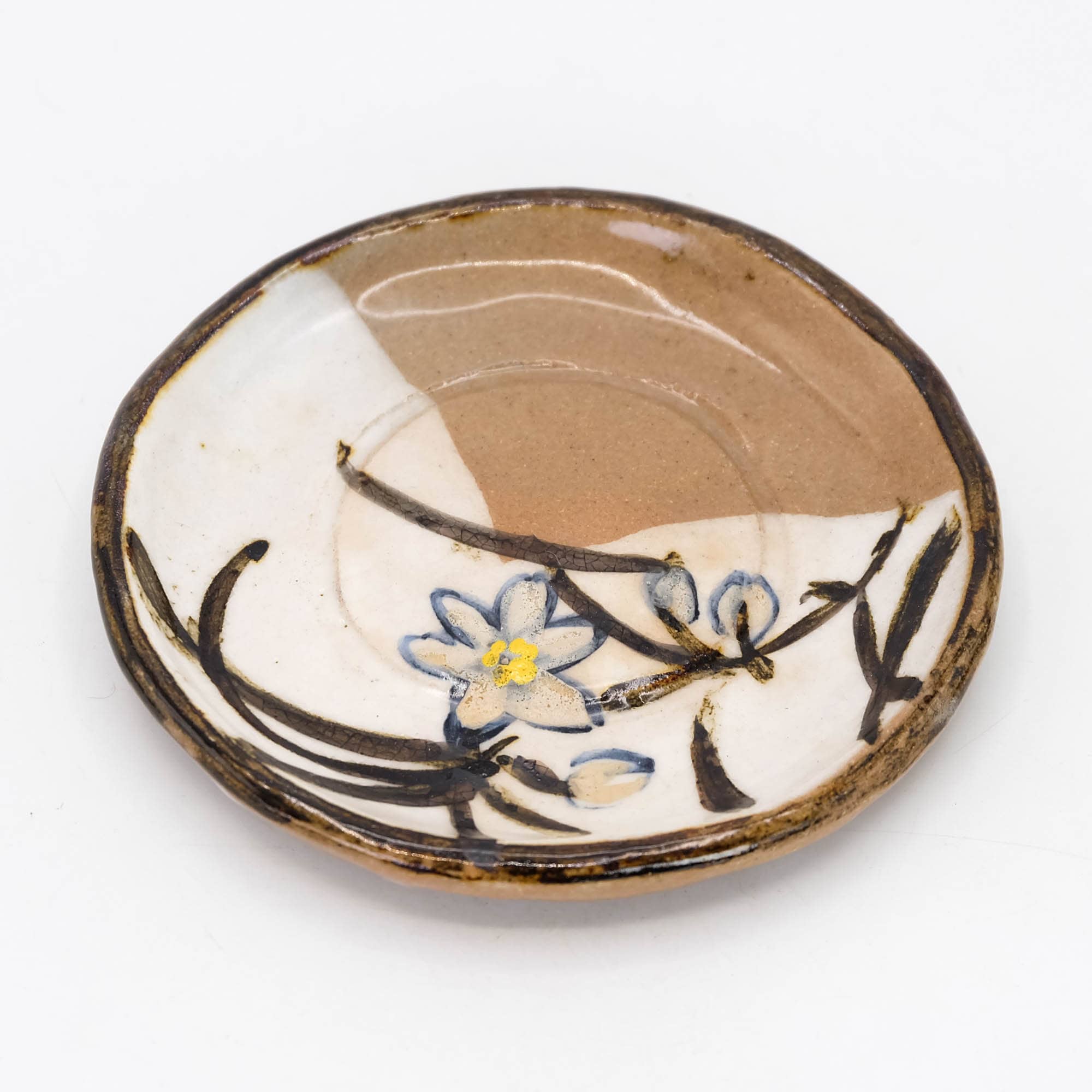 六代目清水六兵衛作 陶器皿 花文 京焼 銘々皿 さら、Nippon2You - Etsy