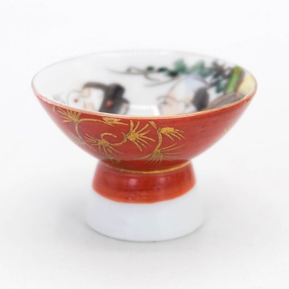 Guinomi Sake Cup Shunga Erotic Art Kutani Ware, Nippon2you