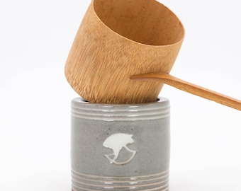 ヴィンテージ楽焼蓋置：緑釉の日本製陶器蓋置き - Etsy 日本