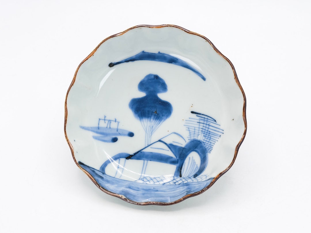 古伊万里 江戸中期 青い山水画 花形陶器皿 il_1080xN.4734836788_fj37.jpg