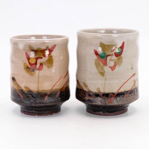 Japanese Tea cup Mashiko ware Meoto Yunomi Teacup