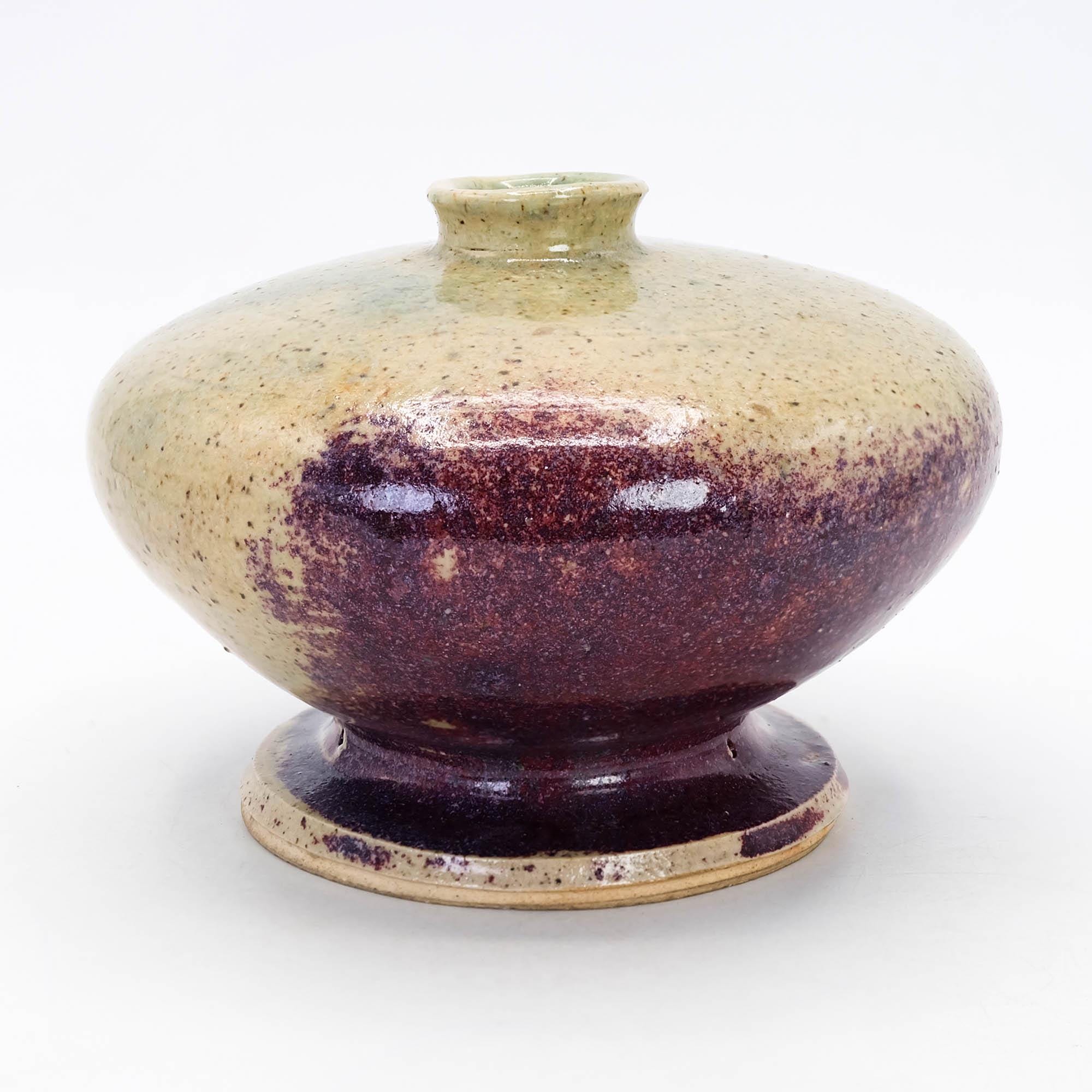 日本の陶器の花瓶フランベ釉京焼花入生け花茶花花瓶 - Etsy 日本