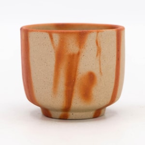 Japanese Sake cup Bizen ware Hidasuki Guinomi