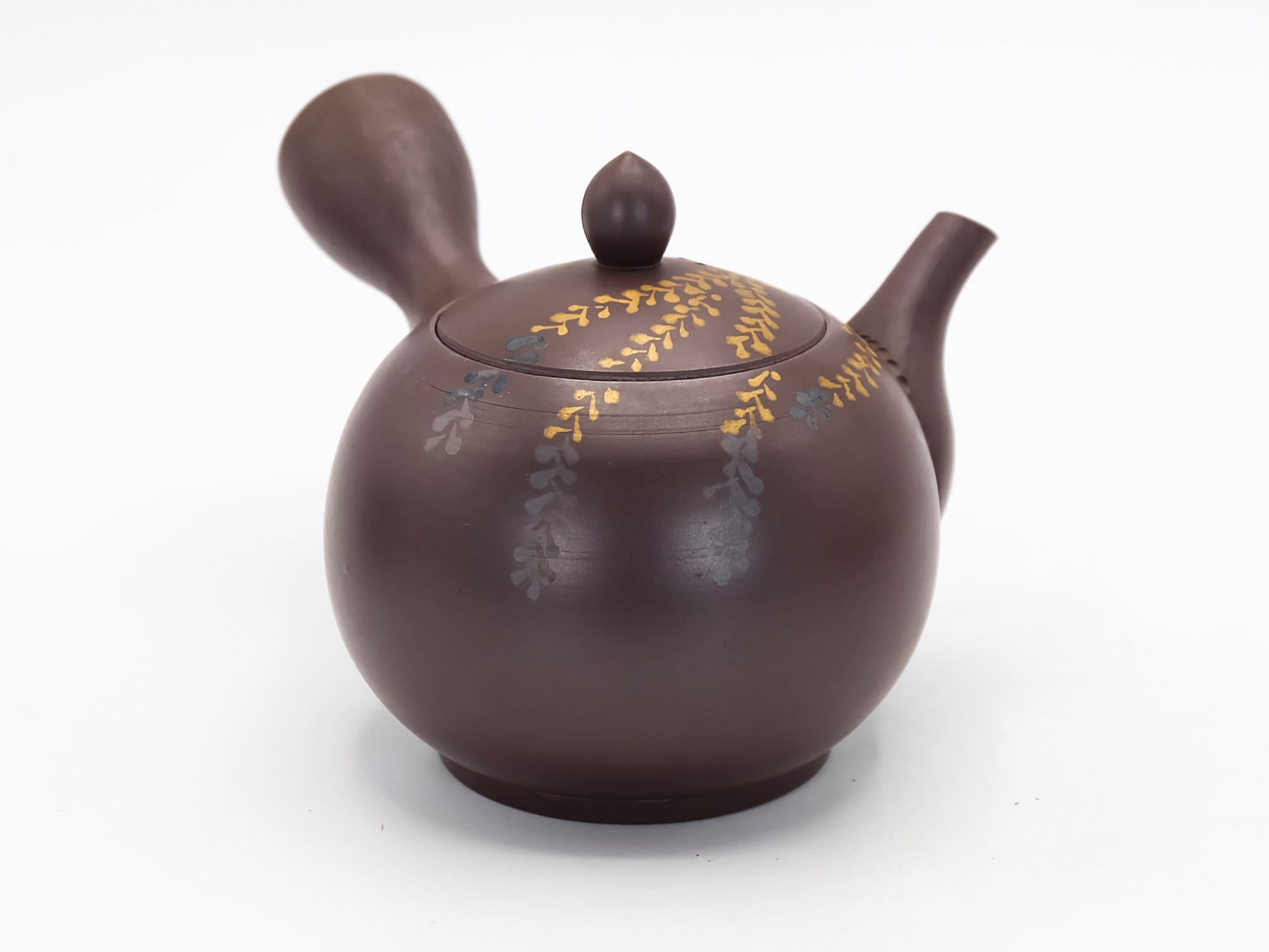 中国古玩　紫泥急須F 幅約20㎝　東Y8-0311① 唐物紫泥急須「中国宜興」在銘 紫砂壺 中国古玩 宜興窯 : 茶道具商 越