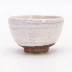 Japanese Sake cup Kohiki White Slip glaze Guinomi