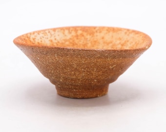 Japanese Shigaraki Ware Guinomi Sake Cup Wood Fired Pottery Ceramic Wabi Sabi