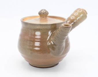 Théière Kyusu, 400 ml, glaçure craquelée translucide Hagi ware, Nippon2You