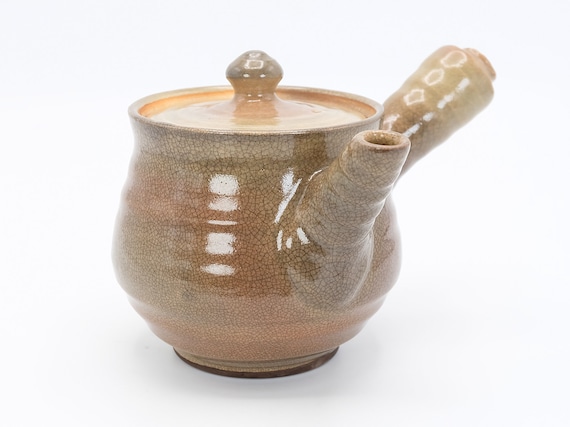 Kyusu Teapot 400ml Translucent Crackle glaze Hagi ware, Nippon2You