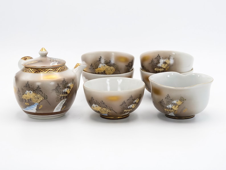 Kutani Eiho Tea Set - Thumbnail 2