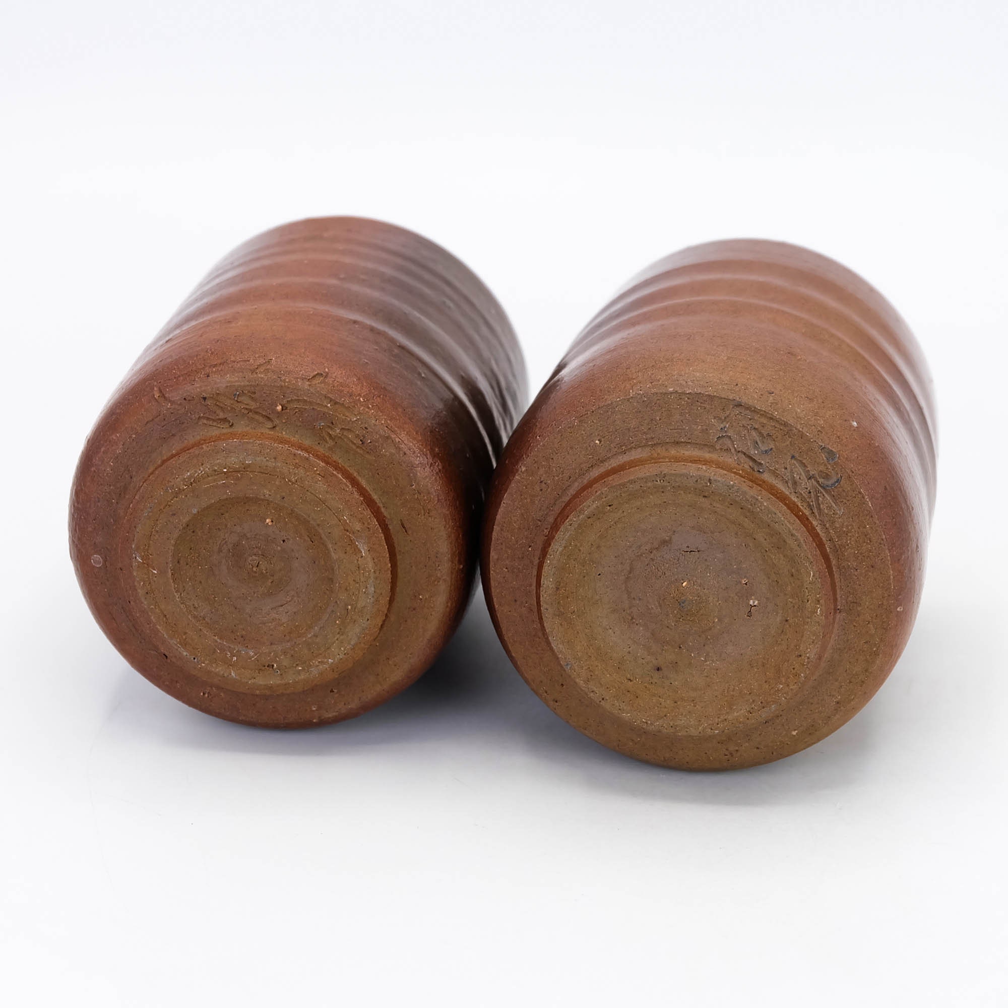 備前焼　夫婦湯呑み 備前焼 夫婦湯呑 - 備前焼 陶た