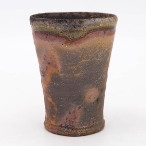 Japansk vedeldad keramik ölkopp 150ml Bizen ware Yohen Biakappu, Nippon2You
