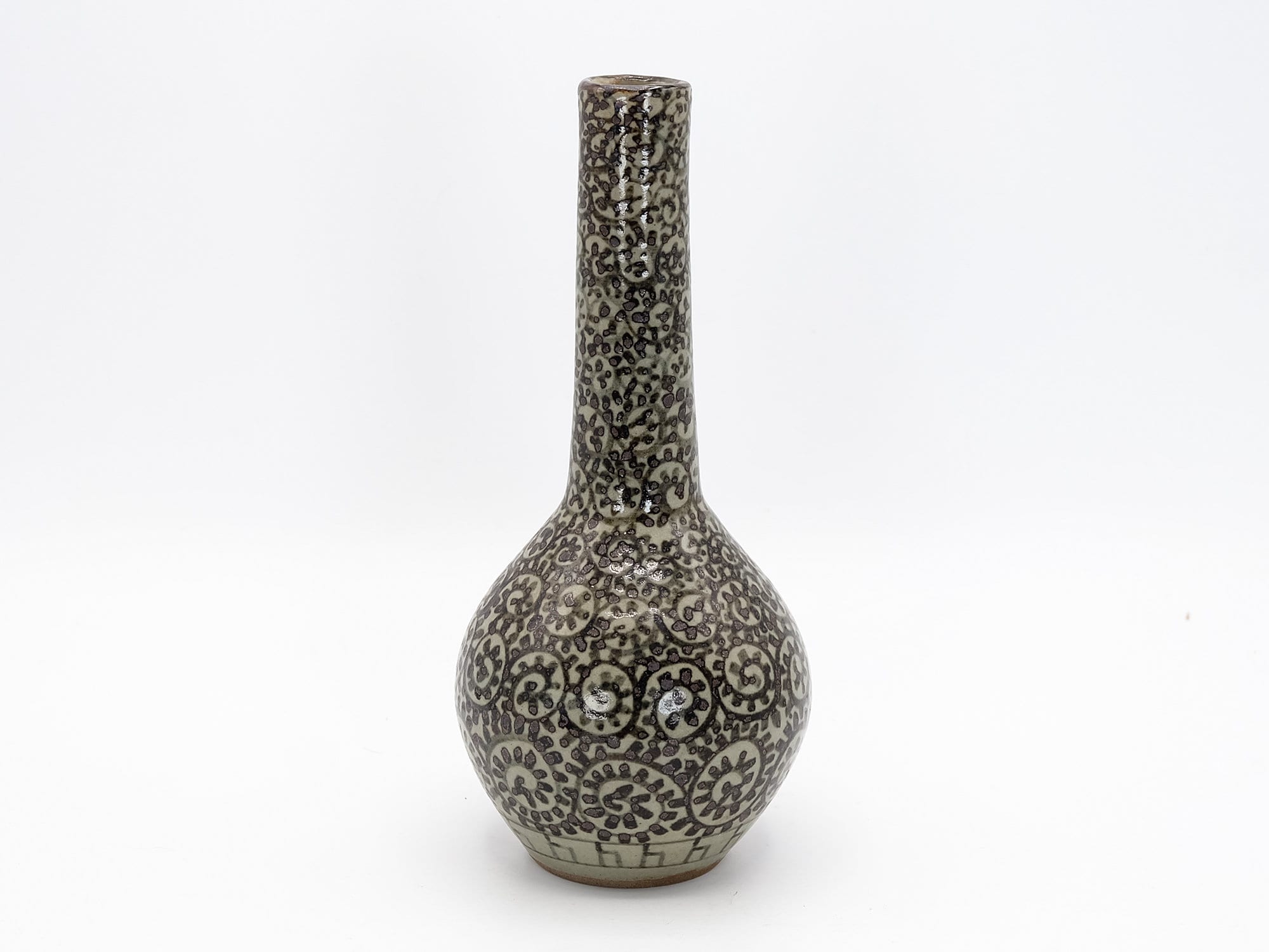 花瓶 2客 花入れ 陶器製 たこから草 2個 蛸唐草 花瓶の