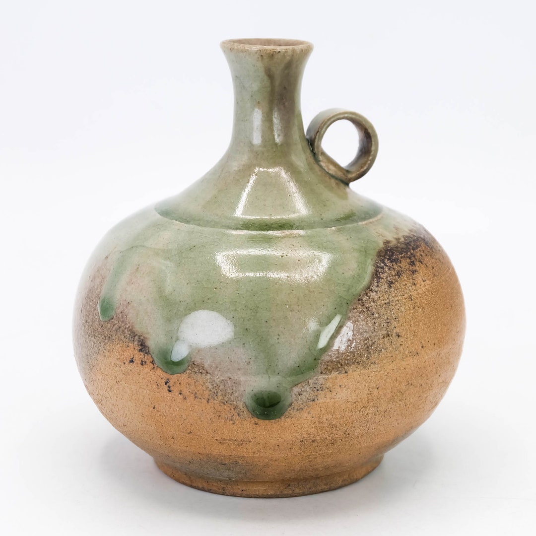 Japanese Pottery Flower Vase Shigaraki Ware Hanaire Chabana Vases