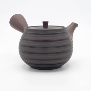 Kyusu Teapot 350ml Striped design by Takasuke toen Tokoname ware, Nippon2You