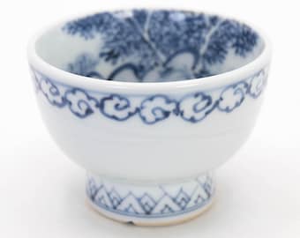 江戸時代 伊万里焼 湯呑み：アンティーク 染付 湯呑（90ml） - Etsy 日本