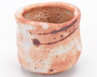 Guinomi Sake cup by Hayashi Ryoji Shino ware, Nippon2You